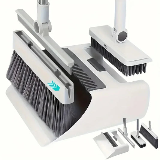 Multi-Purpose Cleaning Broom Combo with Floor Brush