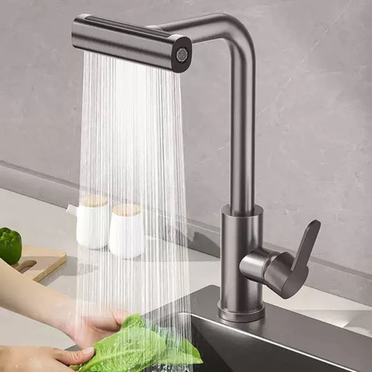 4 Modes - Waterfall Pull Out Kitchen Faucet
