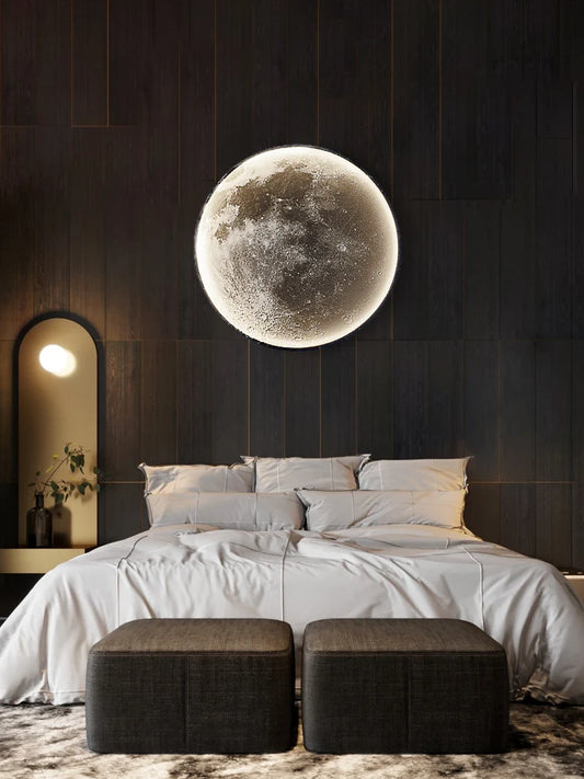 Lunar Elegance LED Wall Light