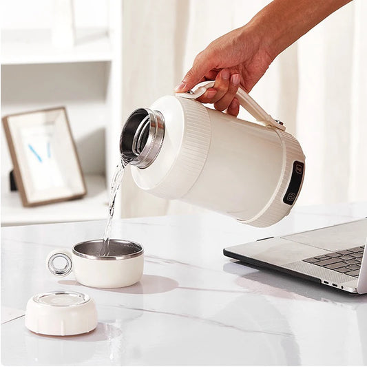 Portable 1.2L Electric Kettle – Stainless Steel Travel