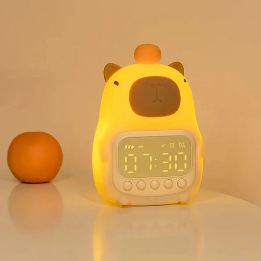Night light & Alarm Digital Clock Rechargeable Multi-functional