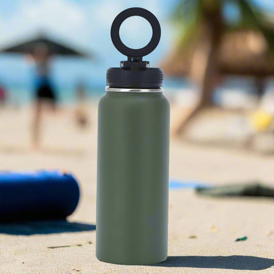 Water Bottle with magnetic Phone holder