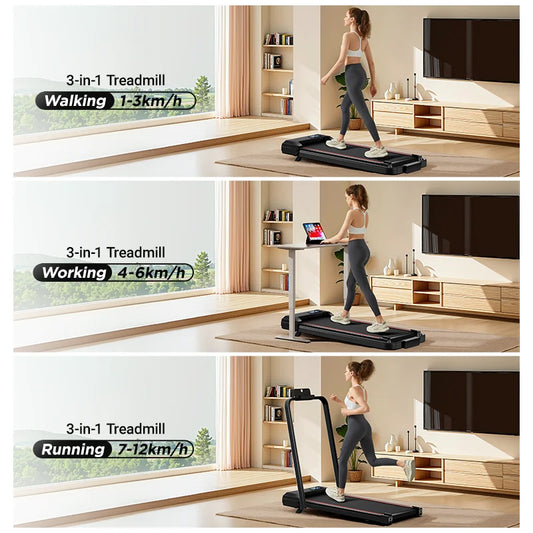 3-in-1 Home & Office Walking Pad Treadmill