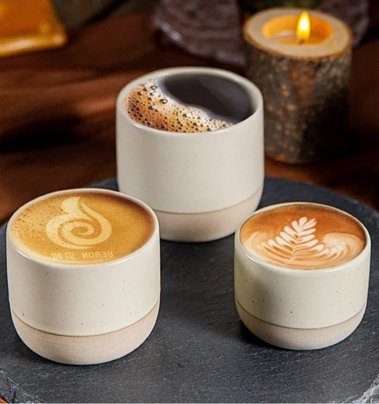 Vintage Japanese-Style Ceramic Coffee Mug