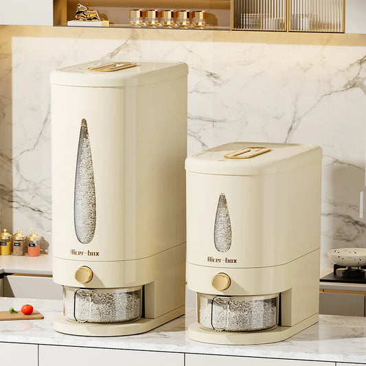 Space Saving Rice Grain Storage Dispenser