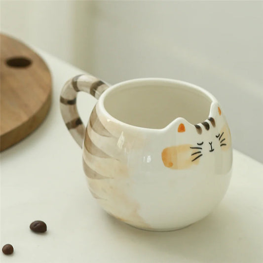 Cute Cat Ceramic Mug – 380ml / 13oz Coffee, Milk & Water Cup