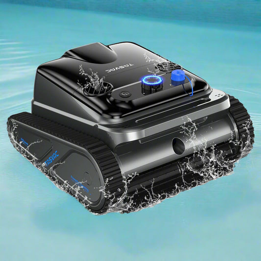 Cordless Robotic Pool Cleaner – 4-Motor Vacuum for Inground Pools with Wall & Waterline Cleaning