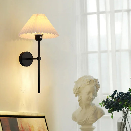Vintage Pleated Wall Lamp
