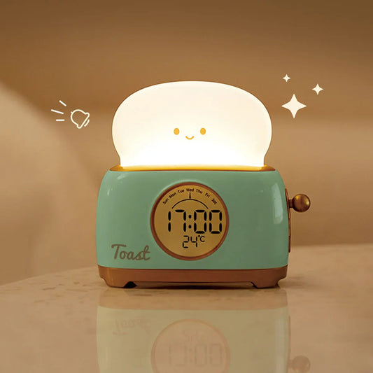 Toaster Night Light Alarm Clock