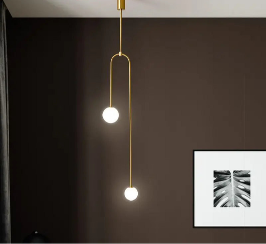 Double Glass Ball Pendant Light