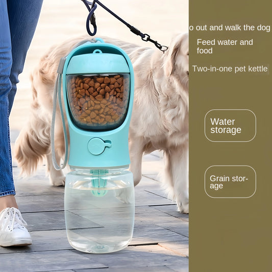 PetGo 2-in-1 Travel Water & Food Bottle