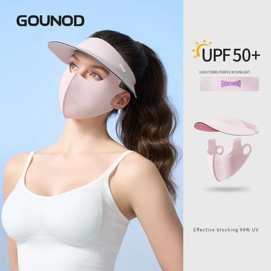 UPF50+ Sun Protection Hat & Face Mask Set