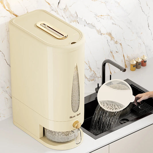 Space Saving Rice Grain Storage Dispenser