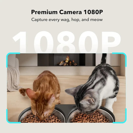 Automatic Cat Feeder with Camera – 1080P HD