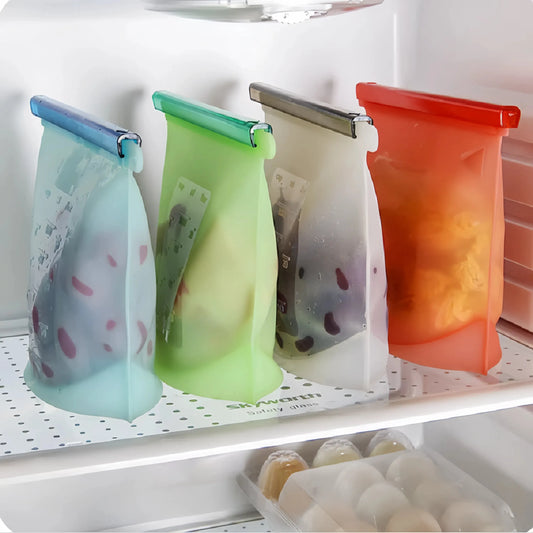 EcoFresh Reusable Silicone Food Storage Bags