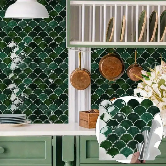 Self-Adhesive Mediterranean Style Wall Tiles – 10 Sheets