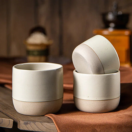 Vintage Japanese-Style Ceramic Coffee Mug