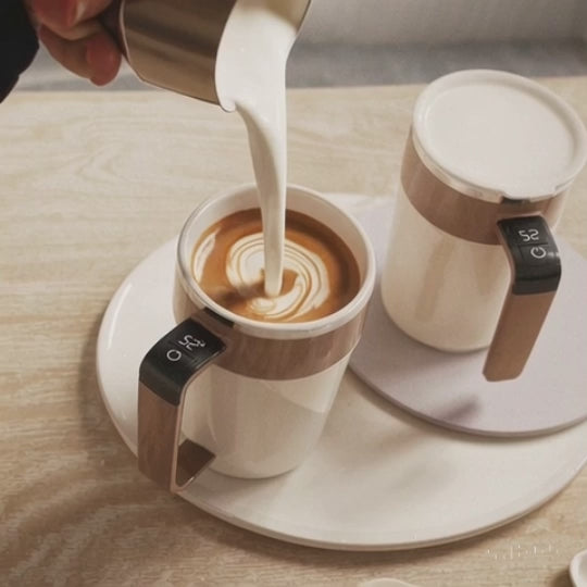 USB Rechargeable Self-Stirring Coffee Mug – Stainless Steel & Spill-Resistant